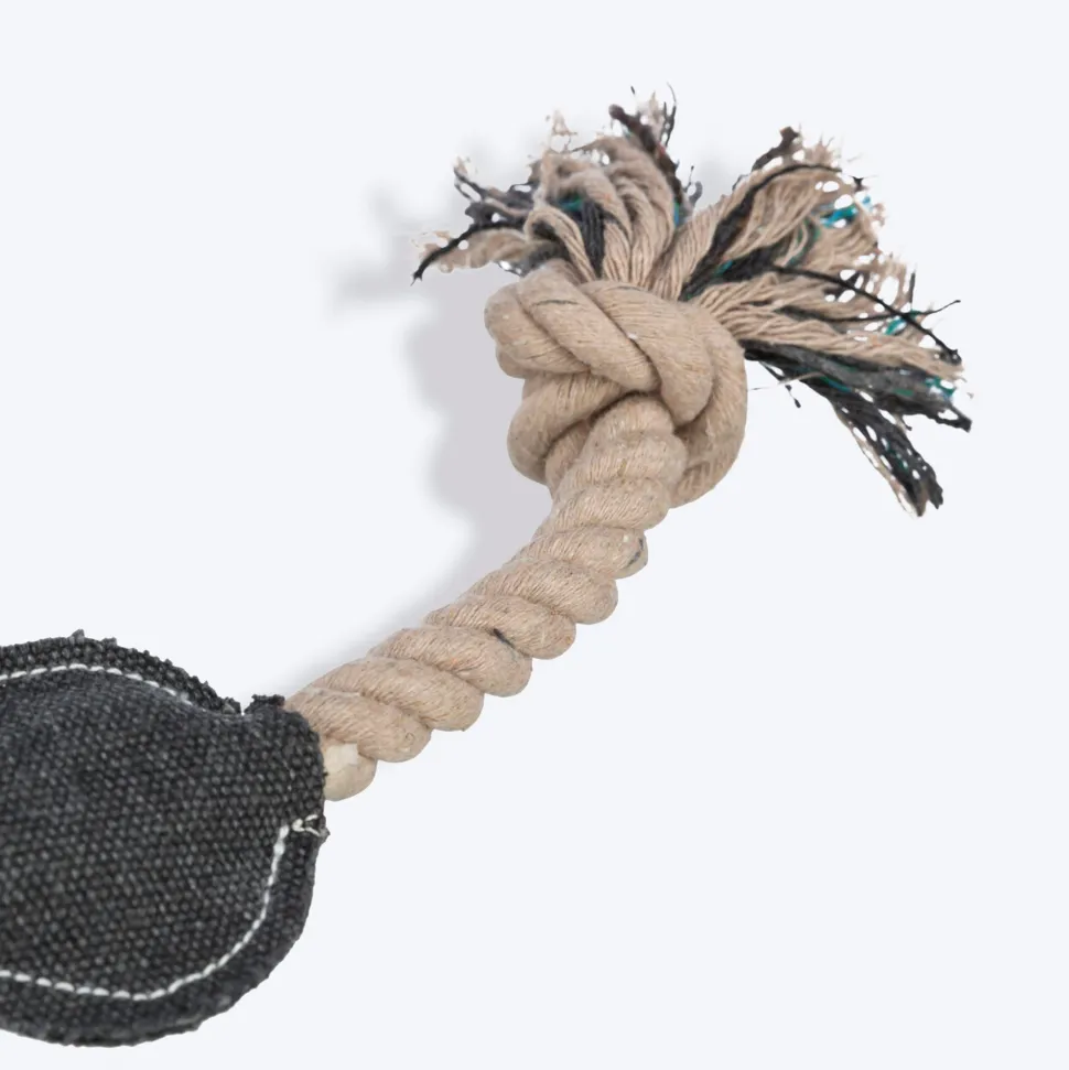 Trixie Be Nordic Anchor On A Rope Dog Toy - Black - 30 cm
