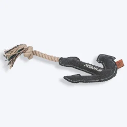Trixie Be Nordic Anchor On A Rope Dog Toy - Black - 30 cm