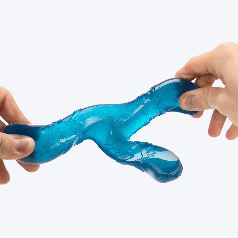 Trixie Bungee Boomerang Triplex Interactive Toy For Dog - Blue - 17 cm