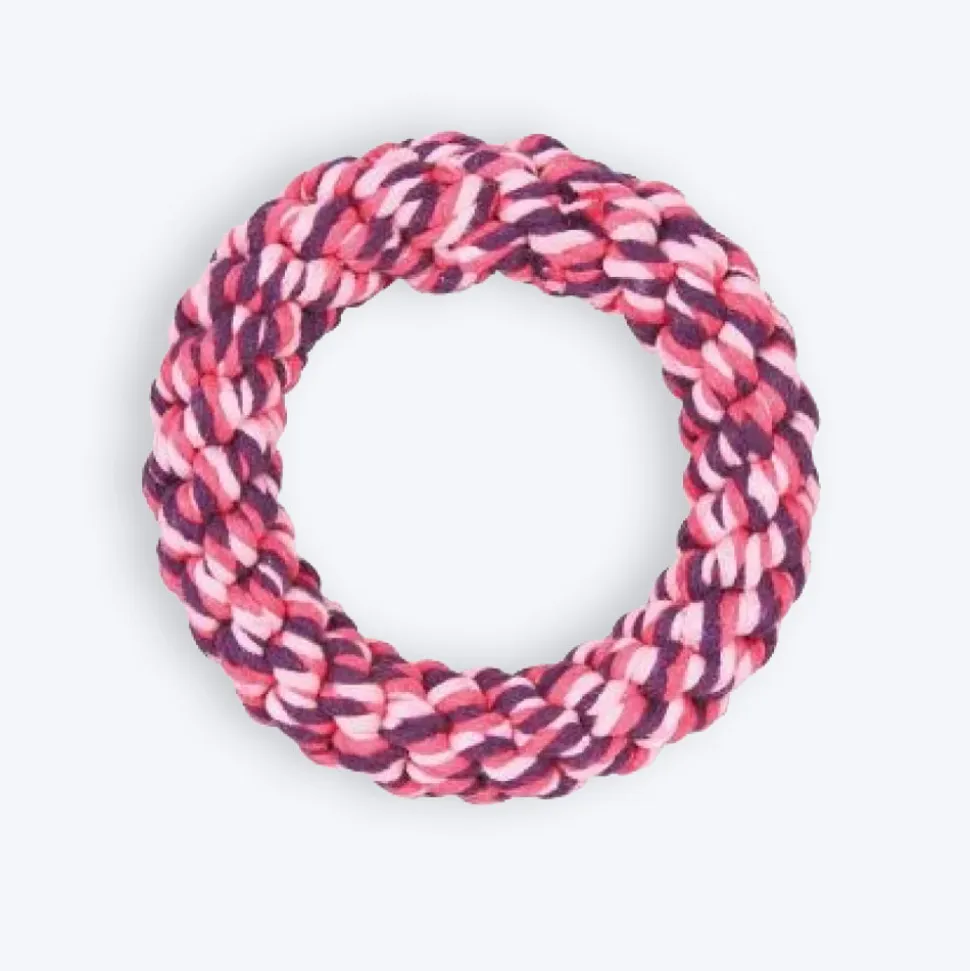 Trixie Denta Ring Rope Dog Toy - Assorted - 14 cm