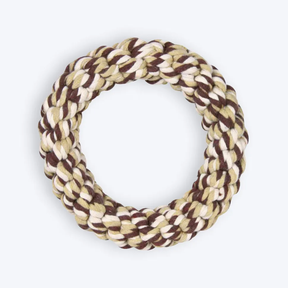 Trixie Denta Ring Rope Dog Toy - Assorted - 14 cm