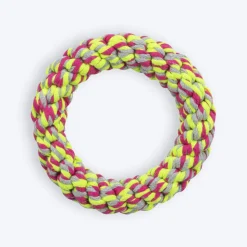 Trixie Denta Ring Rope Dog Toy - Assorted - 14 cm
