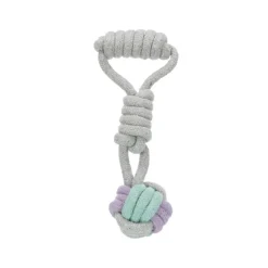 Trixie Junior Playing Woven-In Ball Dog Rope Toy - 23 cm