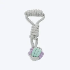 Trixie Junior Playing Woven-In Ball Dog Rope Toy - 23 cm