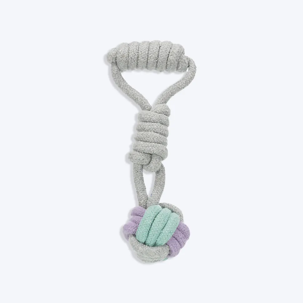 Trixie Junior Playing Woven-In Ball Dog Rope Toy - 23 cm
