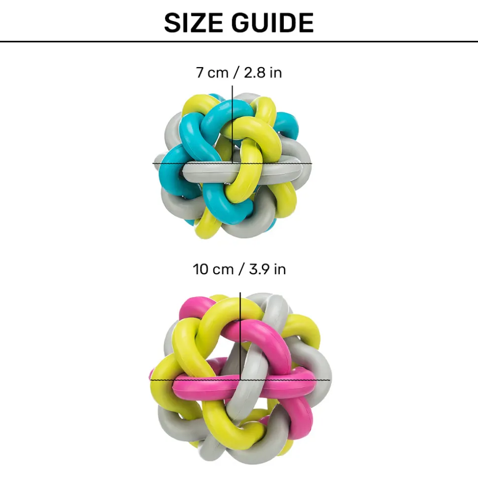 Trixie Knotted Ball Chew Toy For Dog - Multicolor