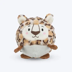Trixie Leopard Ball With Sound Plush Dog Toy - Brown - 13 cm