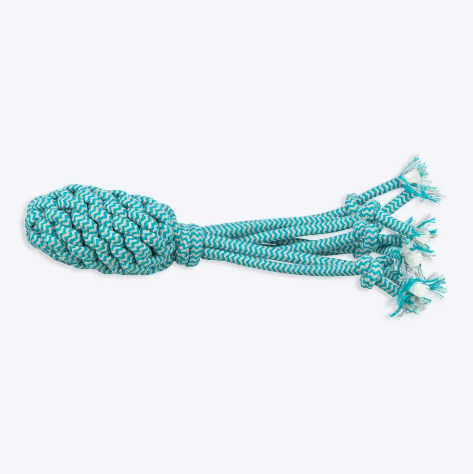 Trixie Octopus With Sound Rope Toy For Dog - Blue - 35 cm