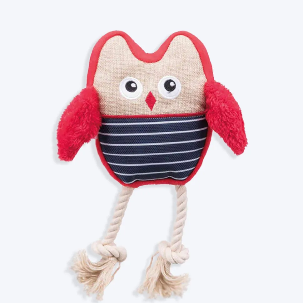 Trixie Owl Dog Plush Toy - Assorted - 24 cm