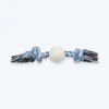 Trixie Playing Rope With Ball Rope Dog Toy - Assorted