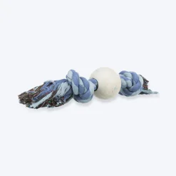 Trixie Playing Rope With Ball Rope Dog Toy - Assorted