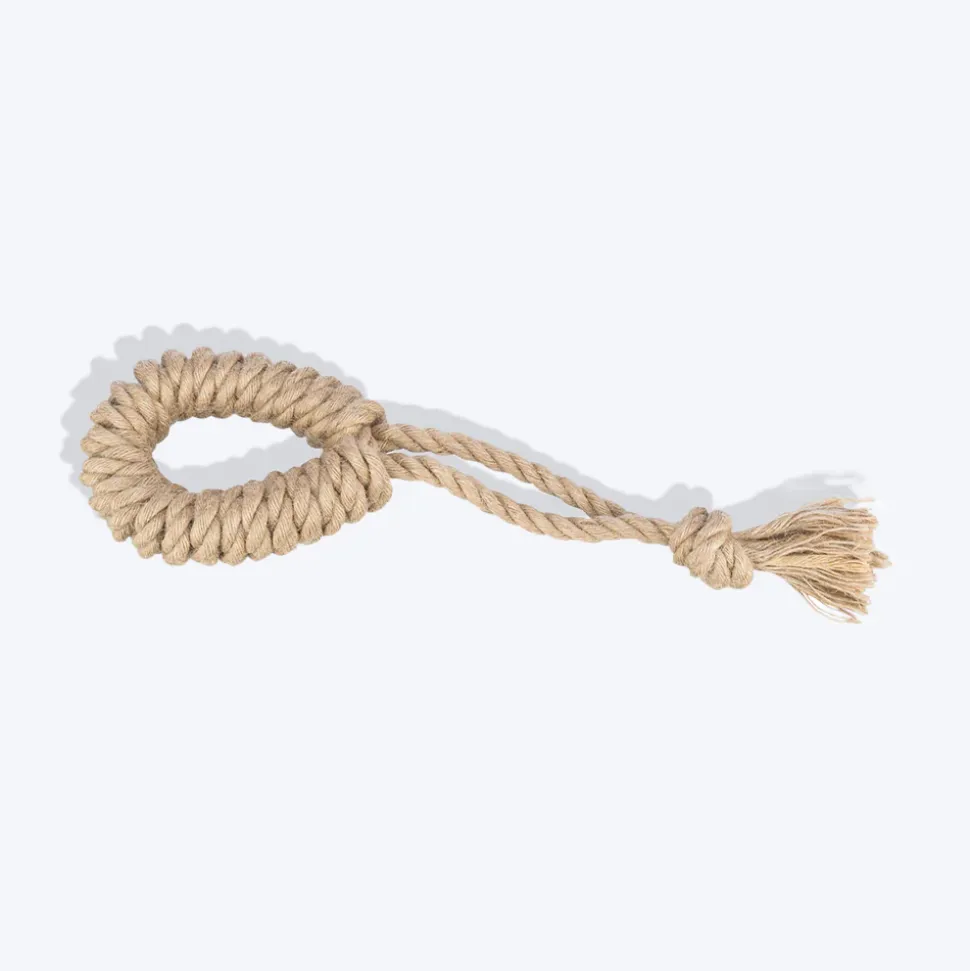 Trixie Playing With Ring Rope Toy For Dogs - Beige