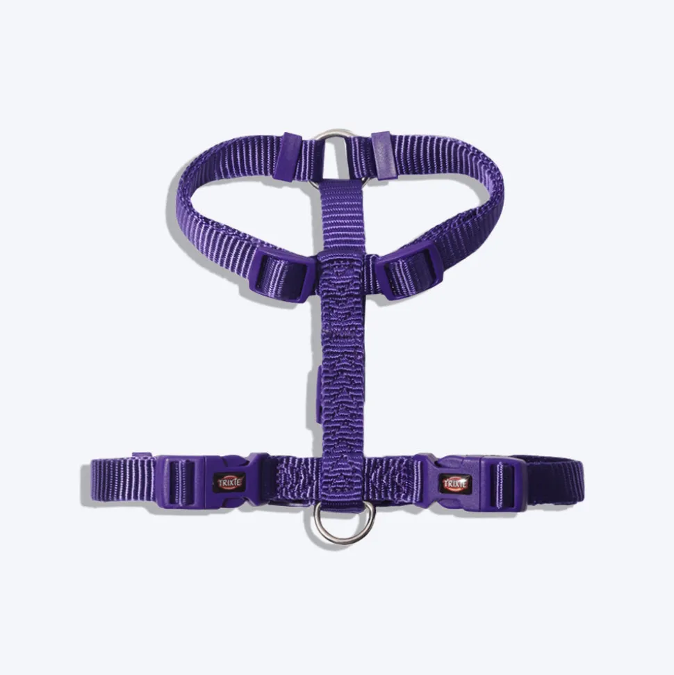Trixie Premium Nylon H-Harness For Dogs - Violet