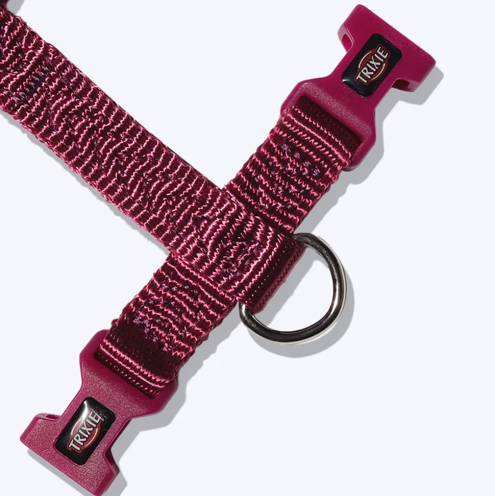 Trixie Premium Nylon H-Harness For Dogs - Orchid