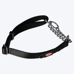 Trixie Premium Stop-The-Pull Dog Collar - Jet Black