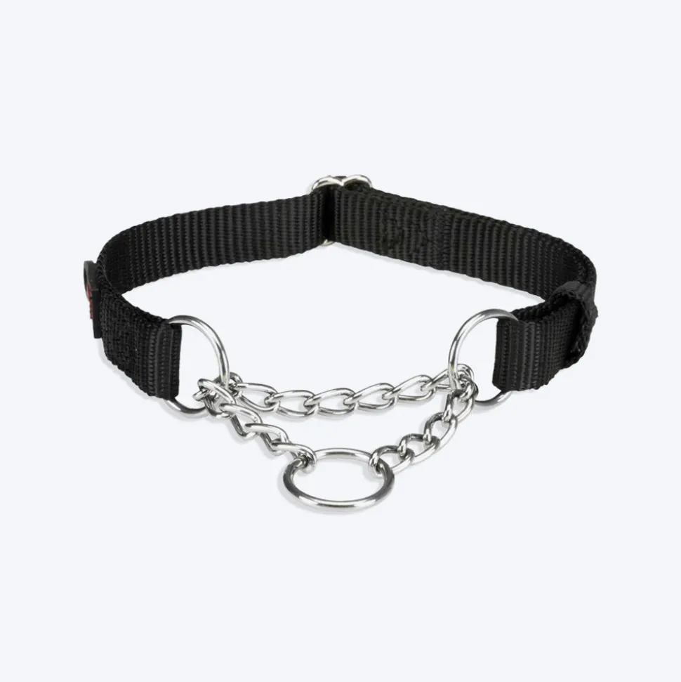 Trixie Premium Stop-The-Pull Dog Collar - Jet Black