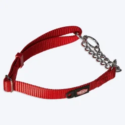 Trixie Premium Stop-The-Pull Dog Collar - Cherry Red