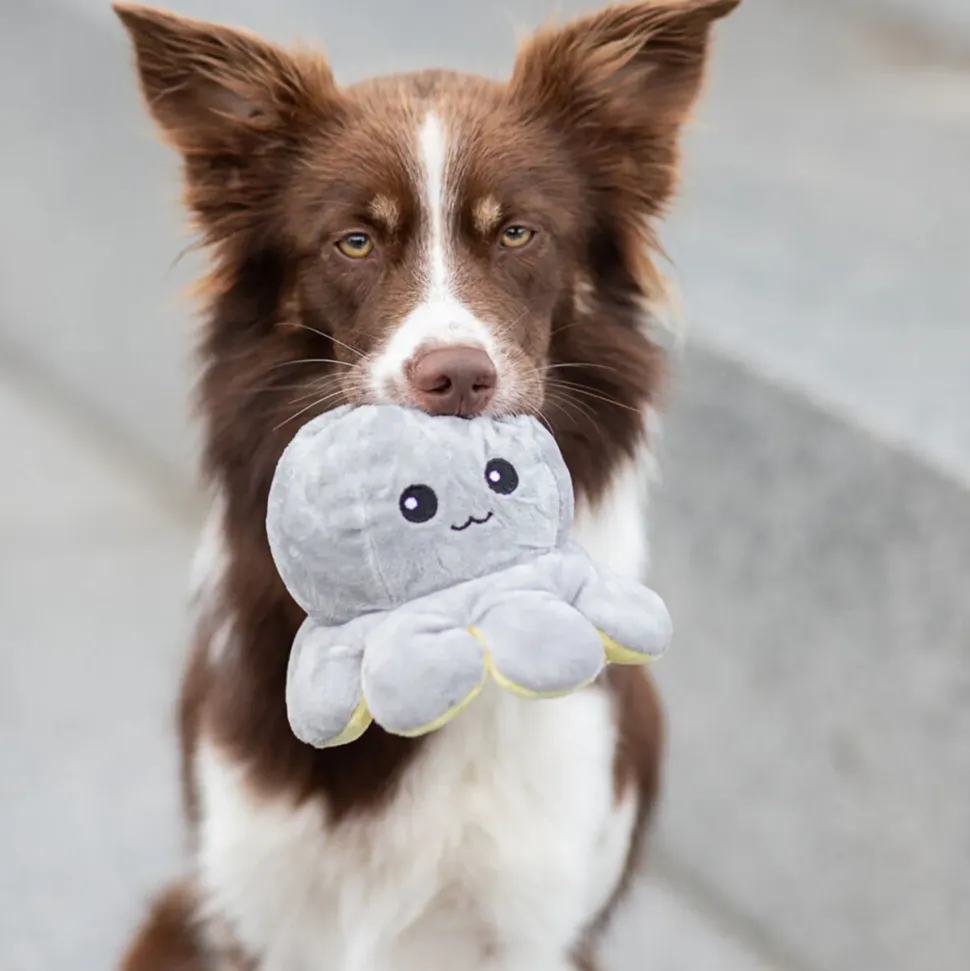 Trixie Reversible Octopus With Sound Plush Toy For Dog - Assorted - 19 cm