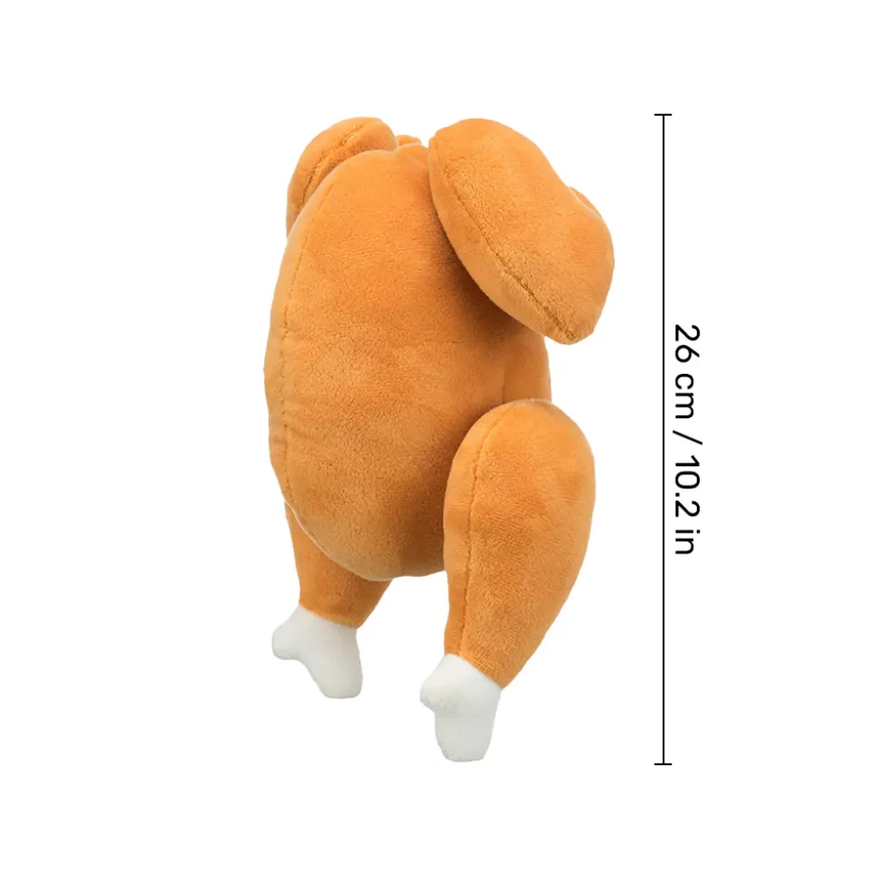 Trixie Roast Chicken Plush Dog Toy - Brown - 26 cm