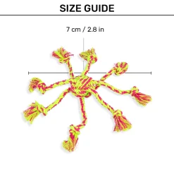 Trixie Rope Dog Toy with Woven in Ball - 7 cm