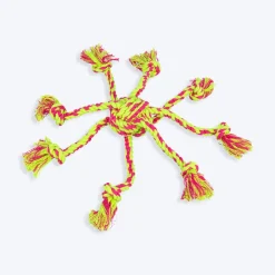 Trixie Rope Dog Toy with Woven in Ball - 7 cm