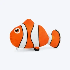 Trixie Wiggly Clown Fish Plush Toy For Dog - Red & White - 26 cm