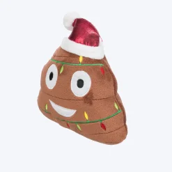 Trixie Xmas Emoticon With Sound Plush Dog Toy - Brown - 17 cm