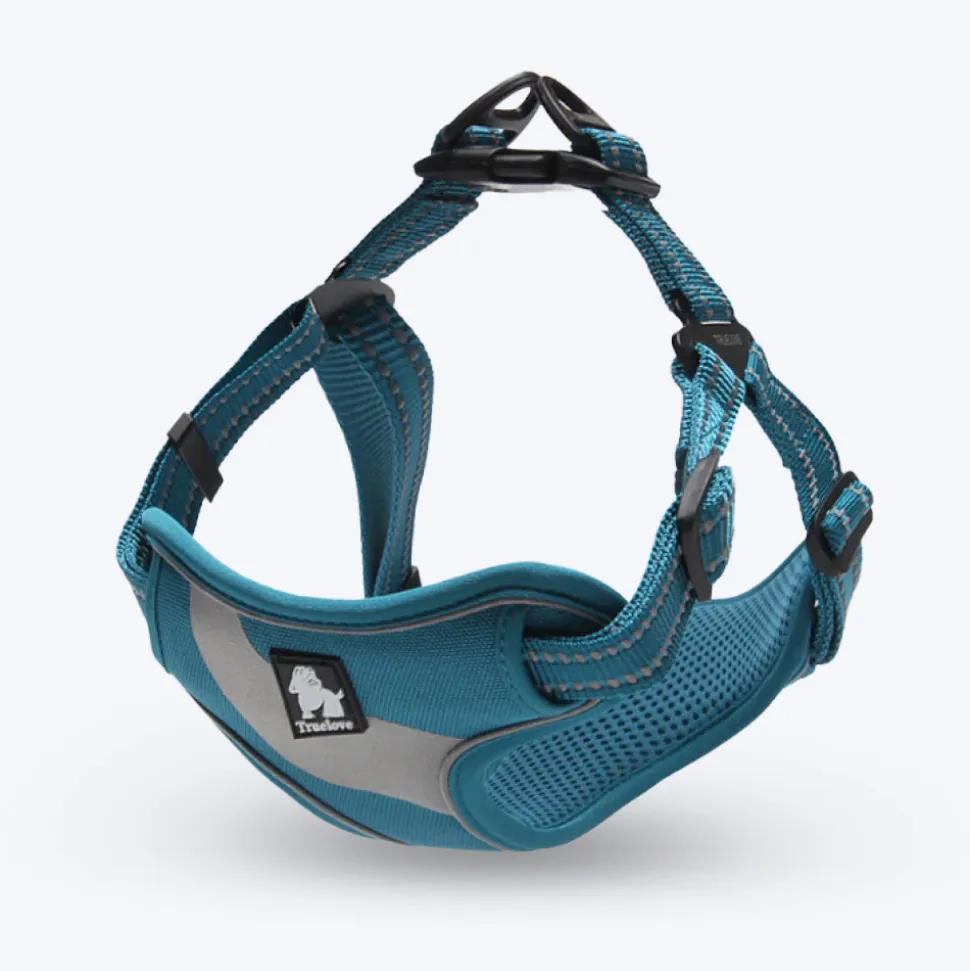 Truelove Step-In Harness For Dog With 3M Reflective Fabric - Blue