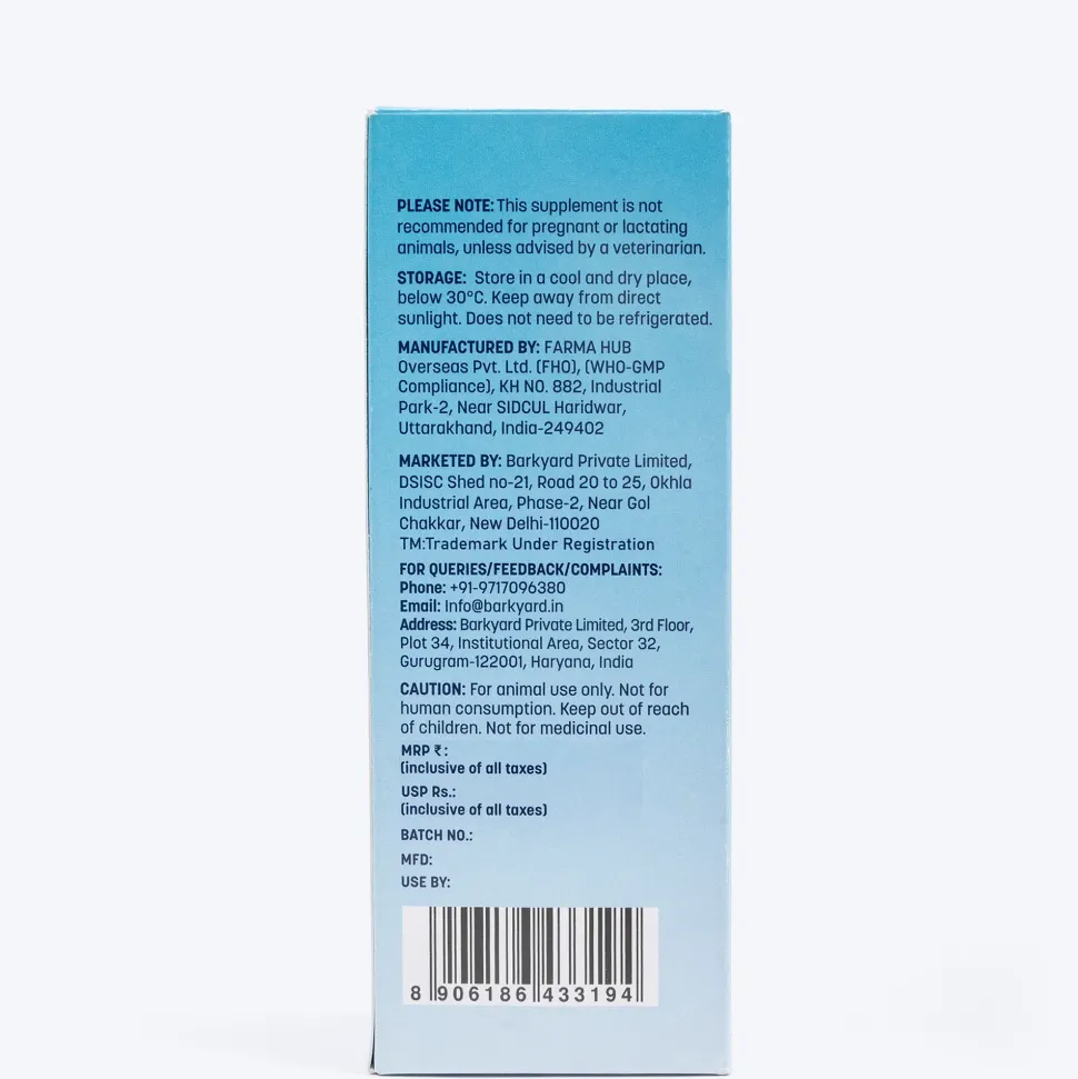 VetRite CalciAid Supports Strong Bones & Teeth Advanced Calcium Syrup For Dog & Cat - 200 ml