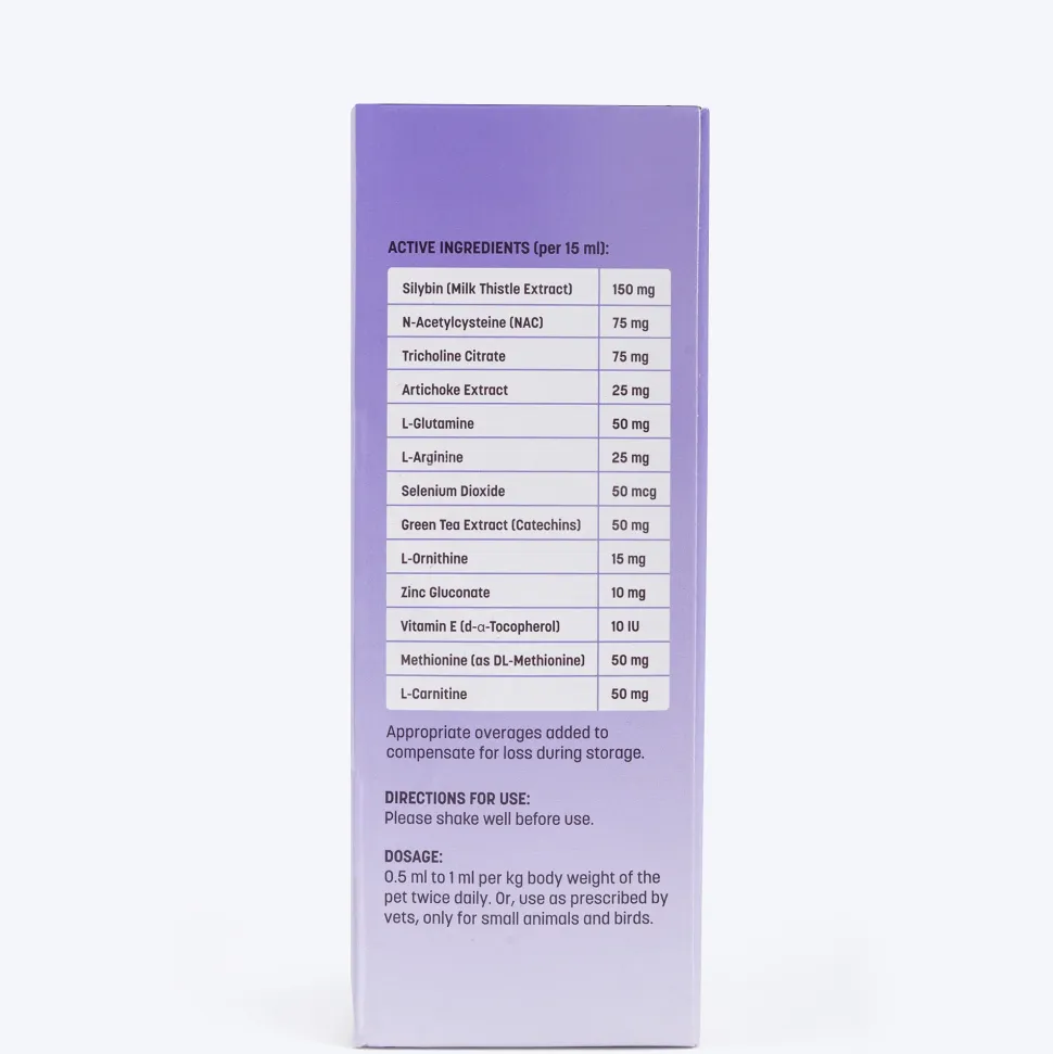 VetRite LivAid Liver Support Detoxification & Cell Regeneration Syrup For Dog & Cat - 200 ml