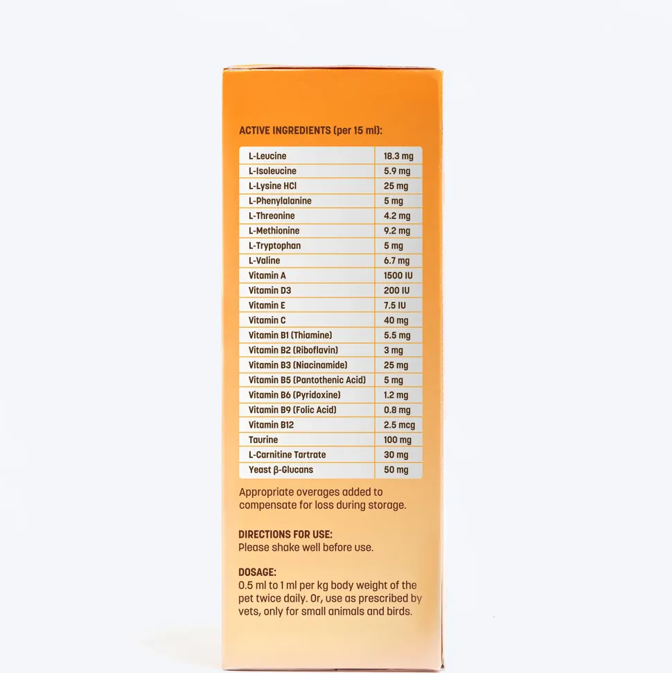VetRite MultiAid Immunity, Muscle & Nerve Support Advanced Multivitamin Syrup For Dog & Cat - 200 ml