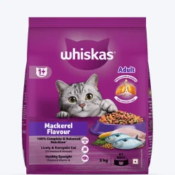 Whiskas Adult (1+ Years) Mackerel Flavour Dry Cat Food