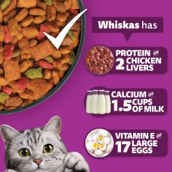 Whiskas Adult (1+ Years) Mackerel Flavour Dry Cat Food
