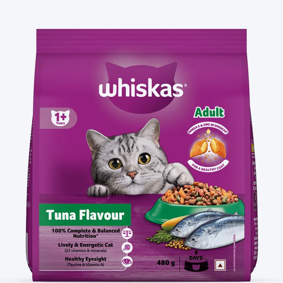Whiskas Adult (1+ Years) Tuna Flavour Dry Cat Food