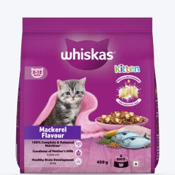 Whiskas Mackerel Flavour Dry Food For (2-12 Months) Kitten