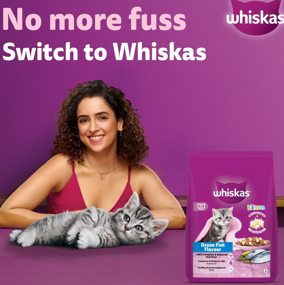 Whiskas Ocean Fish Dry Food For Kitten (2-12 Months)