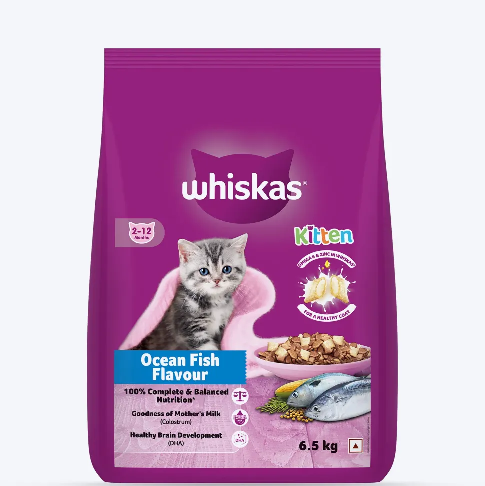 Whiskas Ocean Fish Dry Food For Kitten (2-12 Months)