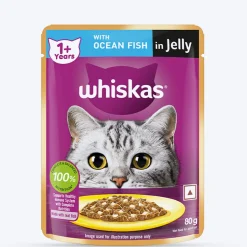Whiskas Ocean Fish Wet Food For Adult Cat - 80 gm Pack