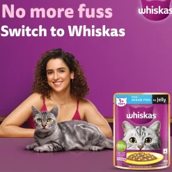 Whiskas Ocean Fish Wet Food For Adult Cat - 80 gm Pack