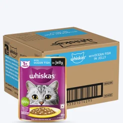Whiskas Ocean Fish Wet Food For Adult Cat - 80 gm Pack