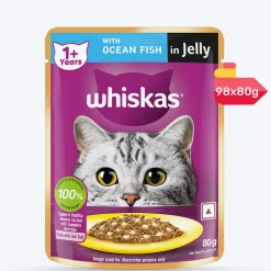 Whiskas Ocean Fish Wet Food For Adult Cat - 80 gm Pack
