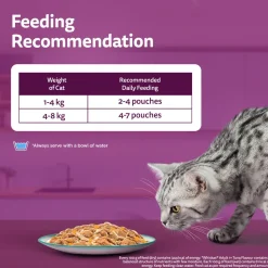 Whiskas Tasty Mix Adult (1+ year) Chicken With Tuna & Carrot in Gravy Wet Cat Food - 70 gm Pack