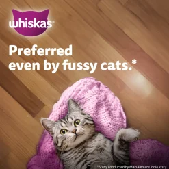 Whiskas Tasty Mix Adult (1+ year) Chicken With Tuna & Carrot in Gravy Wet Cat Food - 70 gm Pack