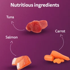 Whiskas Tasty Mix Seafood Cocktail With Carrot In Gravy Wet Food For Junior (2-12 Months) Kitten- 70 gm Pack