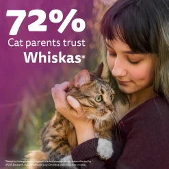 Whiskas Tasty Mix Wet Food Made With Real Fish (Salmon & Wakame Seaweed) With Chicken in Gravy For Adult (1+ year) Cat - 70 gm Pack