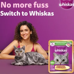 Whiskas Tuna And White Fish Wet Food For Adult Cat - 80 gm