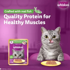 Whiskas Tuna And White Fish Wet Food For Adult Cat - 80 gm