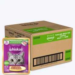 Whiskas Tuna And White Fish Wet Food For Adult Cat - 80 gm