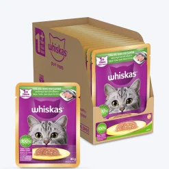 Whiskas Tuna And White Fish Wet Food For Adult Cat - 80 gm