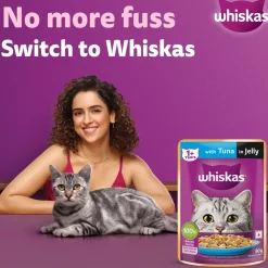 Whiskas Tuna in Jelly (1+ Years) Wet Food For Adult Cat - 80 gm Pack